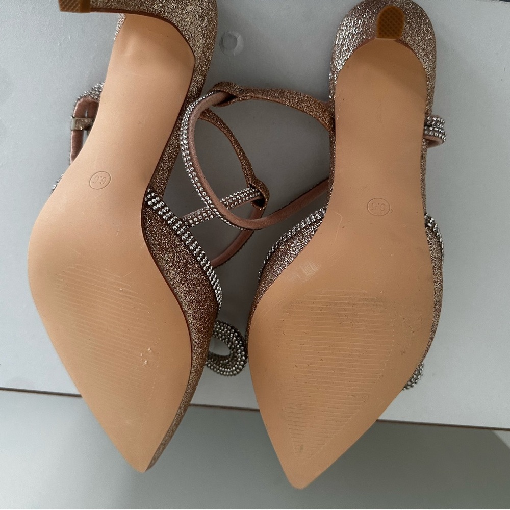 Gold and Rhinestone Shoes - Picture 7 of 7